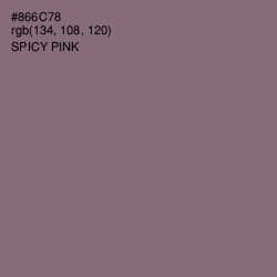 #866C78 - Spicy Pink Color Image