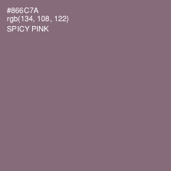 #866C7A - Spicy Pink Color Image