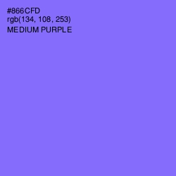 #866CFD - Medium Purple Color Image