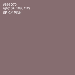 #866D70 - Spicy Pink Color Image