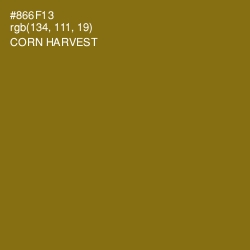 #866F13 - Corn Harvest Color Image