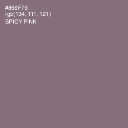 #866F79 - Spicy Pink Color Image