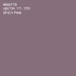 #866F7B - Spicy Pink Color Image