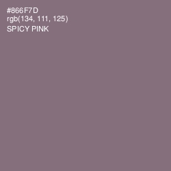 #866F7D - Spicy Pink Color Image