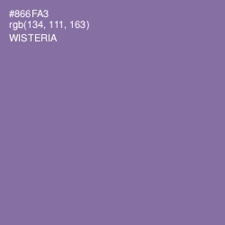 #866FA3 - Wisteria Color Image