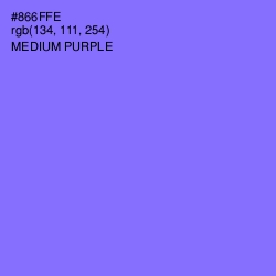 #866FFE - Medium Purple Color Image