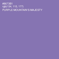 #8673B1 - Purple Mountain's Majesty Color Image