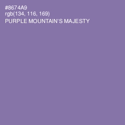 #8674A9 - Purple Mountain's Majesty Color Image