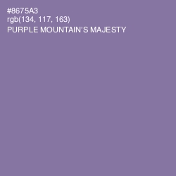 #8675A3 - Purple Mountain's Majesty Color Image