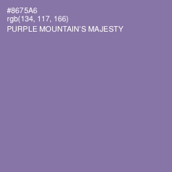 #8675A6 - Purple Mountain's Majesty Color Image