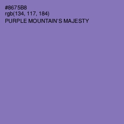 #8675B8 - Purple Mountain's Majesty Color Image