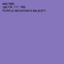 #8675BD - Purple Mountain's Majesty Color Image