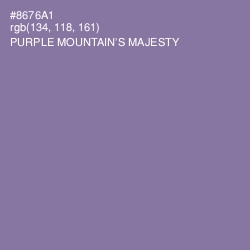 #8676A1 - Purple Mountain's Majesty Color Image