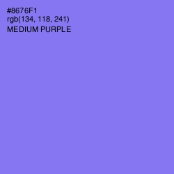 #8676F1 - Medium Purple Color Image