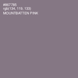 #867785 - Mountbatten Pink Color Image