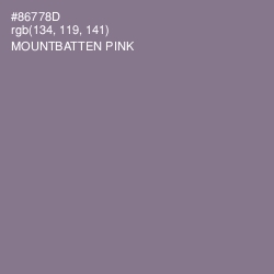 #86778D - Mountbatten Pink Color Image