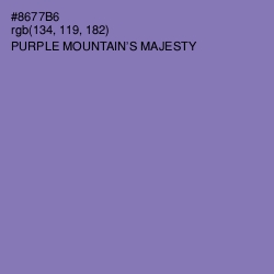 #8677B6 - Purple Mountain's Majesty Color Image