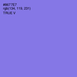 #8677E7 - True V Color Image