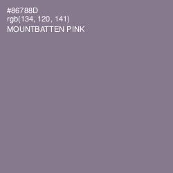 #86788D - Mountbatten Pink Color Image