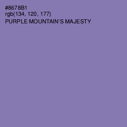 #8678B1 - Purple Mountain's Majesty Color Image