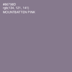 #86798D - Mountbatten Pink Color Image