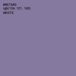 #8679A0 - Purple Mountain's Majesty Color Image