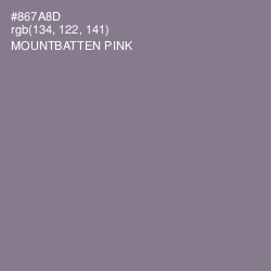 #867A8D - Mountbatten Pink Color Image