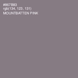 #867B83 - Mountbatten Pink Color Image