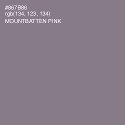 #867B86 - Mountbatten Pink Color Image