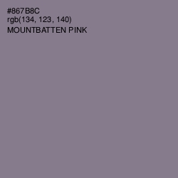 #867B8C - Mountbatten Pink Color Image