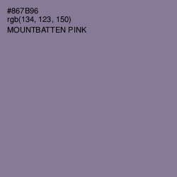 #867B96 - Mountbatten Pink Color Image