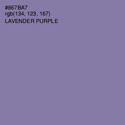 #867BA7 - Lavender Purple Color Image
