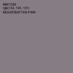 #867C83 - Mountbatten Pink Color Image