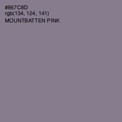 #867C8D - Mountbatten Pink Color Image