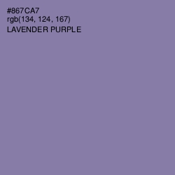 #867CA7 - Lavender Purple Color Image