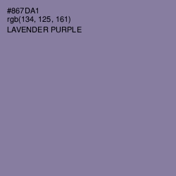 #867DA1 - Lavender Purple Color Image