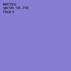 #867DD2 - True V Color Image