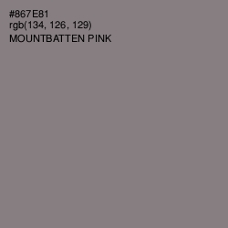 #867E81 - Mountbatten Pink Color Image