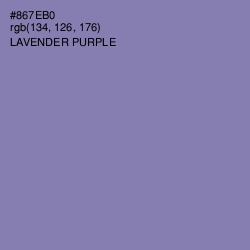 #867EB0 - Lavender Purple Color Image