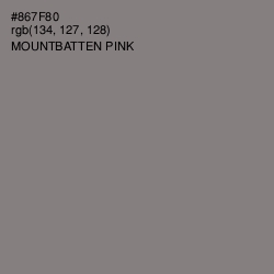 #867F80 - Mountbatten Pink Color Image