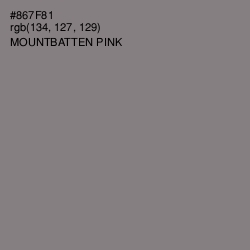 #867F81 - Mountbatten Pink Color Image