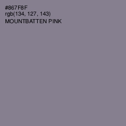 #867F8F - Mountbatten Pink Color Image