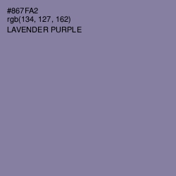 #867FA2 - Lavender Purple Color Image