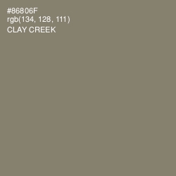 #86806F - Clay Creek Color Image