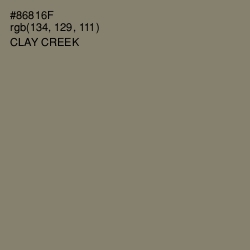 #86816F - Clay Creek Color Image