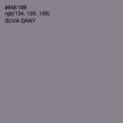 #86818B - Suva Gray Color Image