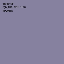 #86819F - Mamba Color Image