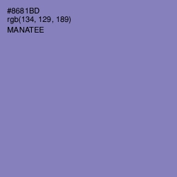 #8681BD - Manatee Color Image