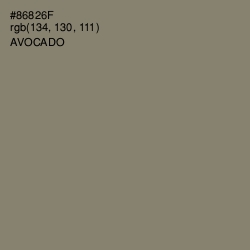 #86826F - Avocado Color Image