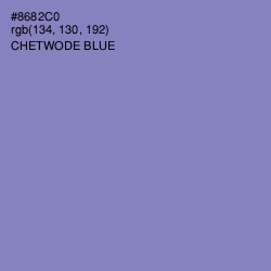 #8682C0 - Chetwode Blue Color Image